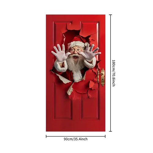 Santa Claus Party Decoration Banner Door Banner