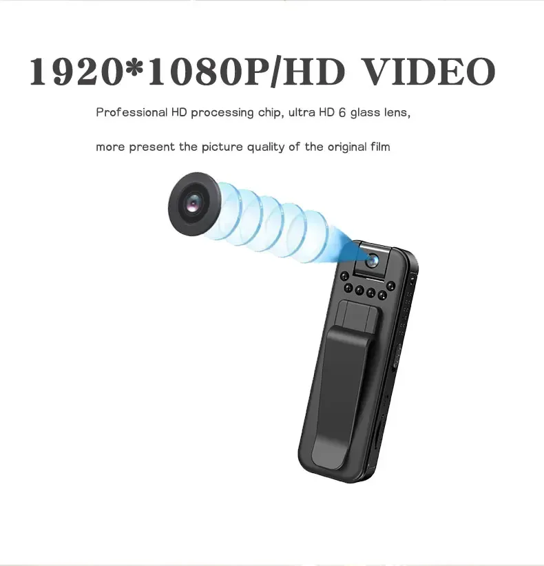 🏆Flash Sale⚡ 50K+ SOLD! Almost Gone-🔥HD 1080P Rechargeable Mini Body Camera With Night Vison&Rotating Lens📷️