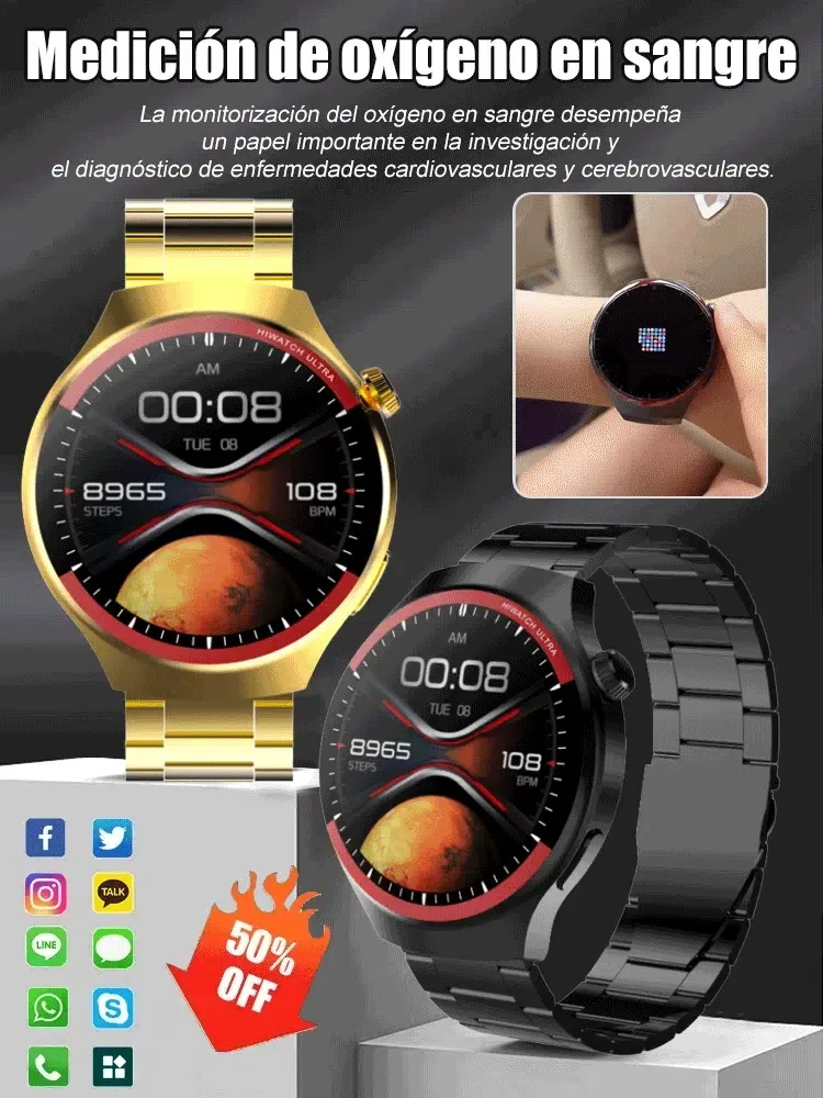 WATCH4PRO Space Exploration Round Screen Smartwatch