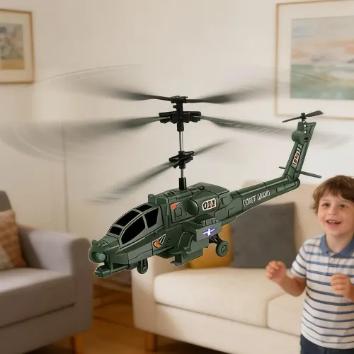 RC Helicopter Realistic Cool Indoor Outdoor Airplane With Light & Sound Remote Control Airplane Toys
