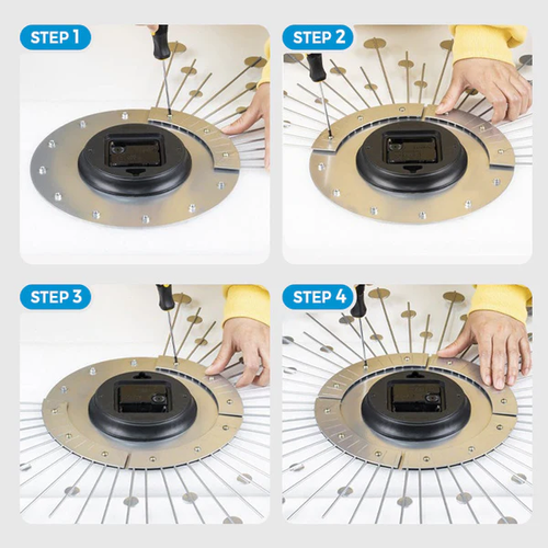 💫Stijlvolle Strass-Wandklok | Stil & Elegant Voor Jouw Interieur🕰️✨33cmx33cm