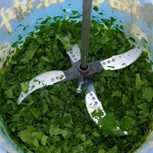 6 Blades Agricultural Vegetable Fruit Cutter Crusher Pig Chicken Feed Chopper Replacement Blades for Farming Stirring Mixer
