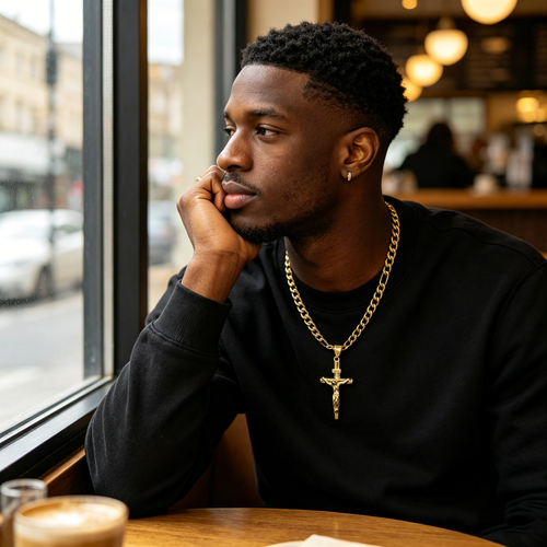 🔥 50% off! ⏰ Gold cross pendant necklace ✝️✨