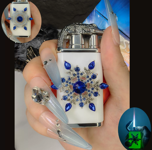 New Precision Dual Fire Switch, Windproof Straight Jet Flame