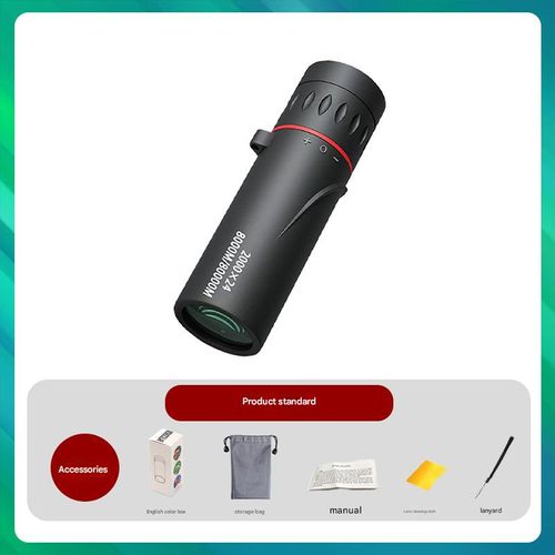 2000x24 HD Monocular Telescope Mini Portable Mobile Phone Telescope with Holder Outdoor Camping Hunting Birdwatching Telescopes