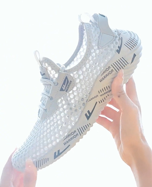 Non slip shock absorbing soft soled athletic shoes