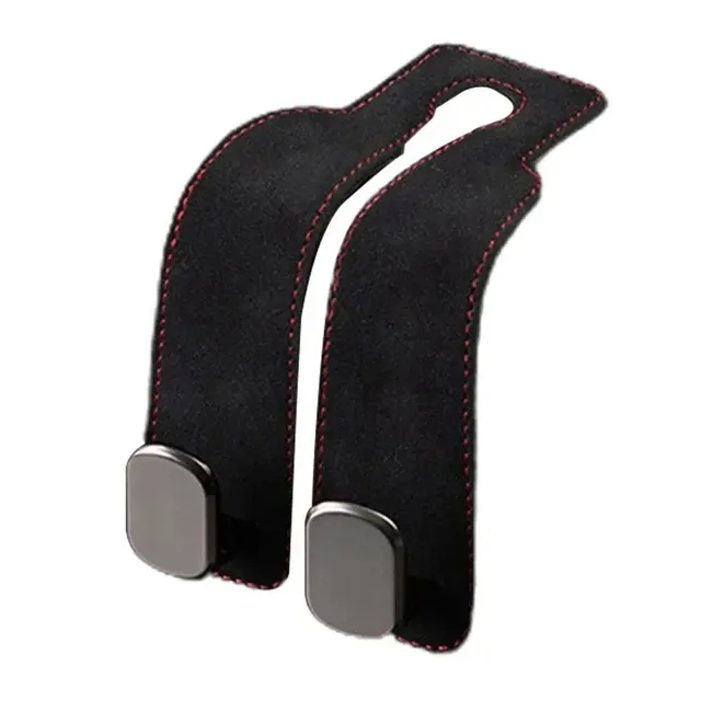 2Pcs 2-in-1 Universal Headrest Hanger Clip Car Back Seat Hook Hanging Storage Mobile Phone Holder Stand Car Headrest Hooks