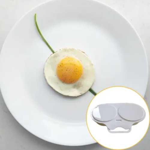 2pcs Food Grades Microwave Cooking Eggs Steamer Convenient Kitchen Cooking Mold Egg Poacher Kitchen Gadgets Fried Egg Tool