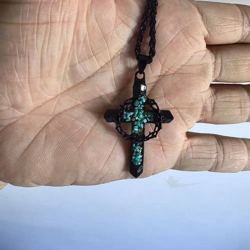 Dark Thorn Cross Necklace