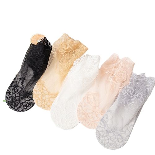 💋 Ladies Fashion Lace Socks   5 pairs