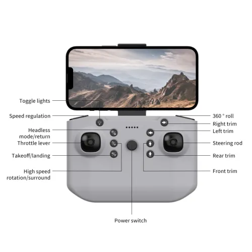 Mini Drone 4K HD Dual Aerial Photography Optical Flow Positioning Quadcopter Headless Mode Headcopter Aircraft