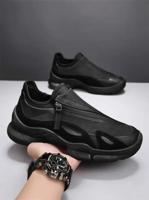 new men's shoes mesh breathable casual shoes thick soled fashionable casual sports shoes outdoor comfortable work shoes