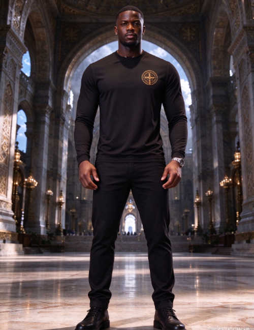 Templar Knight Lion St Benedict Medal Warrior Tee