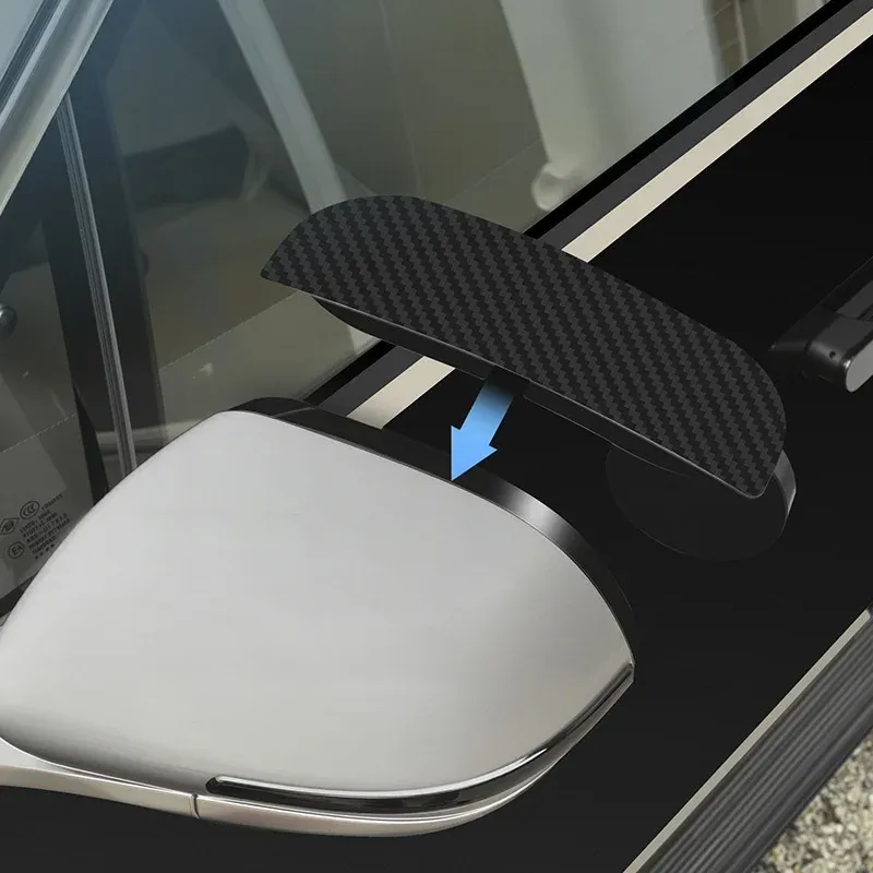 4PCS Car Blind Spot Mirrors with Rain Shield Universal Side Mirror Waterproof Cover Wide Angle Rearview Mirror Visibility Safety