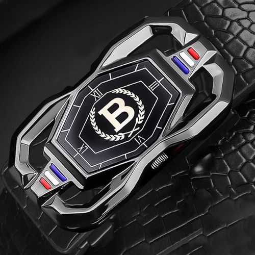 Official Odogwu Luxury B Designer Belt 100 Percent Pure Genuine Cowhide Leather Automatic Ratchet No Hole Buckle Premium Elite Edition 120cm