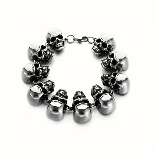 Bracelet punk skull Bracelet For Vintage Cool