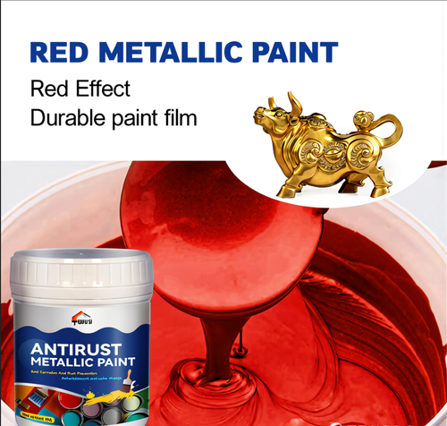 300g-red Water Metallic Rust Remover Paint Multipurpose Rust Converter Metallic Paint For Football Goals