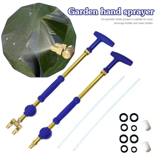 High Pressure Air Pump Garden Manual Sprayer Adjustable Drink Bottle Spray Head Nozzle Adjustable Beverage Bottle Sprayer