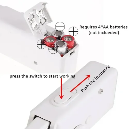 Portable Wireless Handheld Electric Mini Sewing Machine Clothing Repair Tool Household Convenient Sewing Simple Needlework Equipment