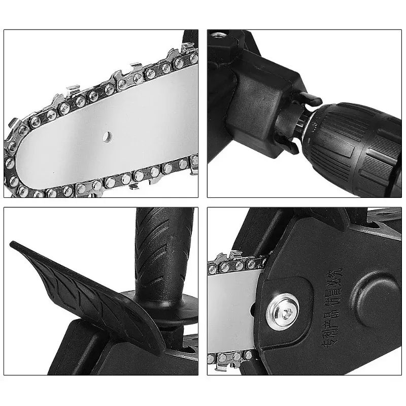 4-6 inch Mini Electric Drill to Electric Saw Converter Chain Saw Logging Garden Tool