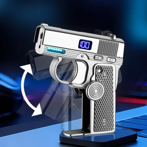 New Creative Multi-Functional Folding Lighter Dual-form Spinner Stress Relief Lighters Gun