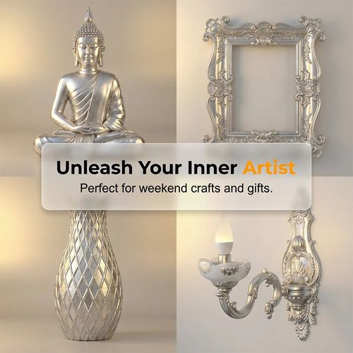💎Completely Transformed-DIY Metallic Silver Paint 50ml