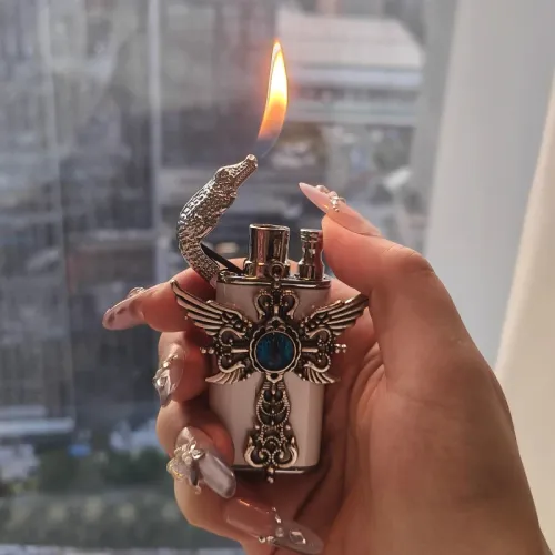 New Precision Dual Fire Switch, Windproof Straight Jet Flame