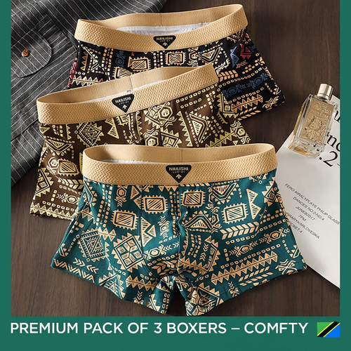 Premium Pack of 3 Boxers – Comfort & Style