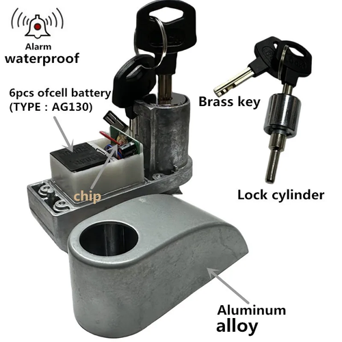 Motorcycle Alarm Lock Bike Security Anti-theft Lock Motorbike Mountain bike Disc Brake Lock