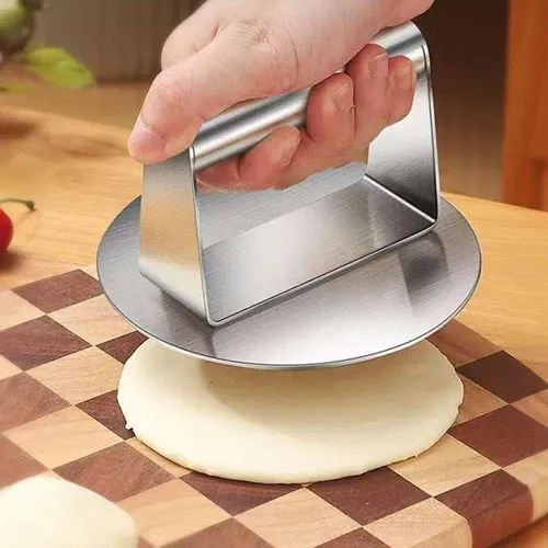 3pcs Stainless Steel Meat Pie Making Tool House Kitchen Meat Press Cake Pressing Die