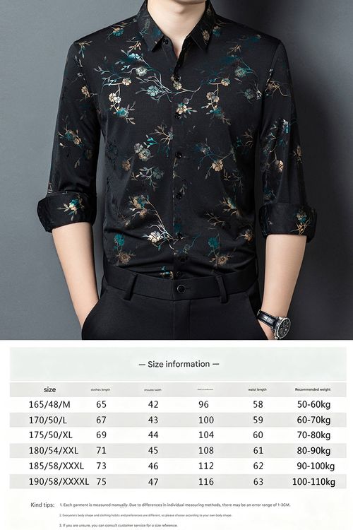 Flower shirt base shirt for men