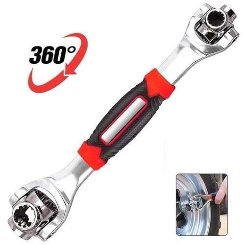 🔧 8-in-1 Universal Socket Wrench – 360° Rotating Tool