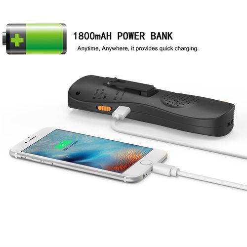 Outdoor multifunctional tool knife radio hand cranked flashlight emergency mobile power alarm lighting