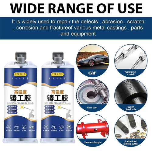 2 packs - 85g Strong Casting Glue Effective Sealant Casting Adhesive Industrial Heat Resistance Cold Weld Metal Repair Paste
