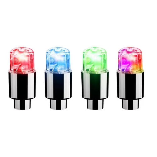 10pcs Car Tire Valve Cap Lights Multi-Color Flash Durable LED Tire Lights Cap For Car Moto Bicycles Electric Vehicles Tire Valve Cap