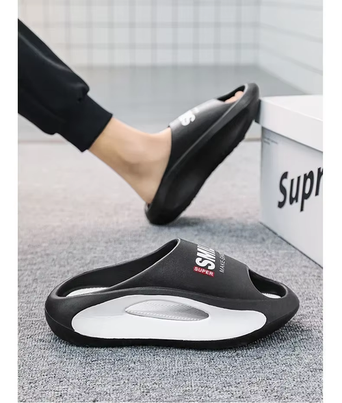 High quality New Slippersr Men Women Eva Soft Bottom Slippers Thick Bottom Comfortable Shock-absorbing Lightweight Beach Shoes