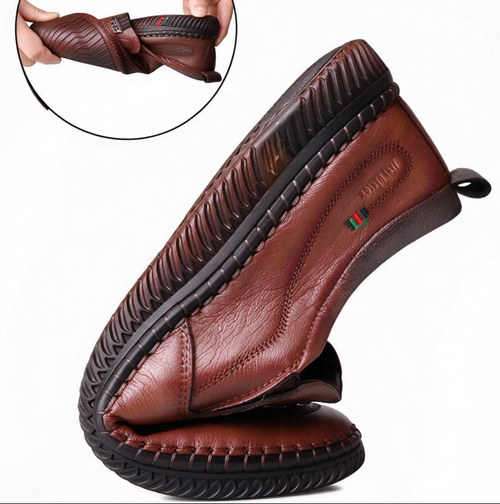 Loafers Easy-Wearing Male Comfort Flats Fashion New Men Shoes Leather Men Casual Shoes Business Leisure Shoes for Men Breathable