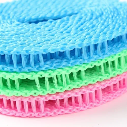 Portable Anti-Skid Windproof Clothesline Fence-Type Clothesline Drying Quilt Rope Clothesline Outdoor Travel Clothesline