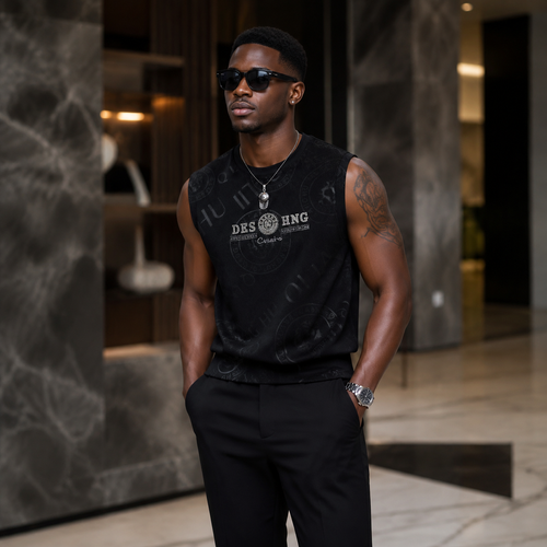 Men's Stylish New Ice Silk Crew-Neck Tank Top