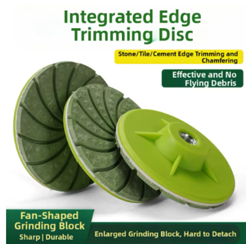 2pcs Polishing Disc Sanding Grinding Discs All-In-One Edge Polishing Disc For Tiles Stone