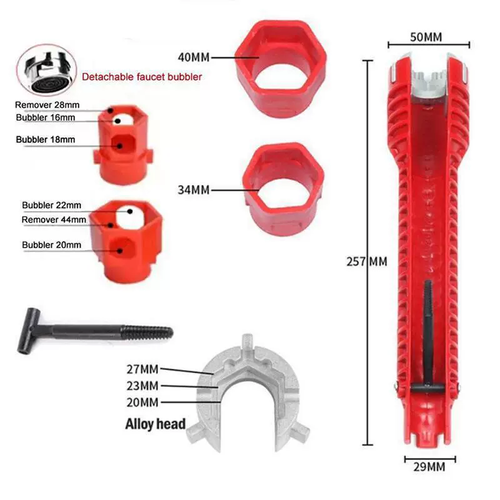 5-in-1 Double-head Household Assembly and Disassembly Socket Wrench