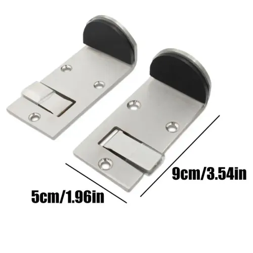 Floor Door Stopper Silent Exterior Door Stop Anti-Collision Foldable Doorstop With Rubber Bumper Wall Protector Bottom For