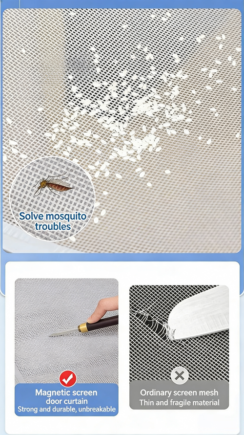Sleep Without Mosquitoes! - Magnetic Self-Closing Fly Screen for Doors & Windows(1pc)