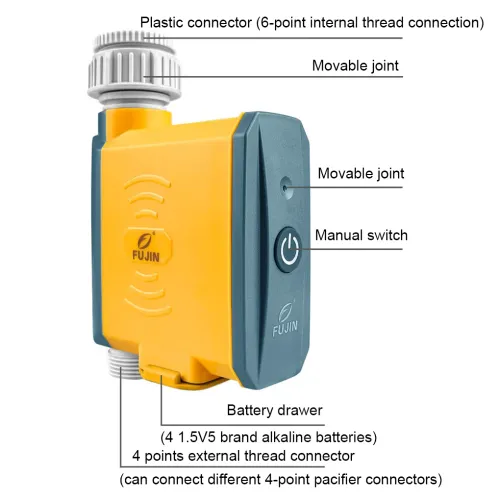 ZigBee Garden Smart Water Timer Wifi-compatibility  Quick Joints Mobile Phone Remote Sprinkler Controller Automatic Gateway