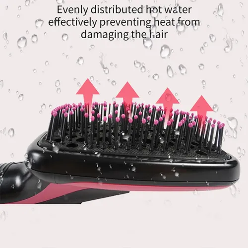 Hot Sale One Step Hair Comb Negative Ion Hair Dryer Brush Curling Straight Wet And Dry Straight Curler Hot Air Comb