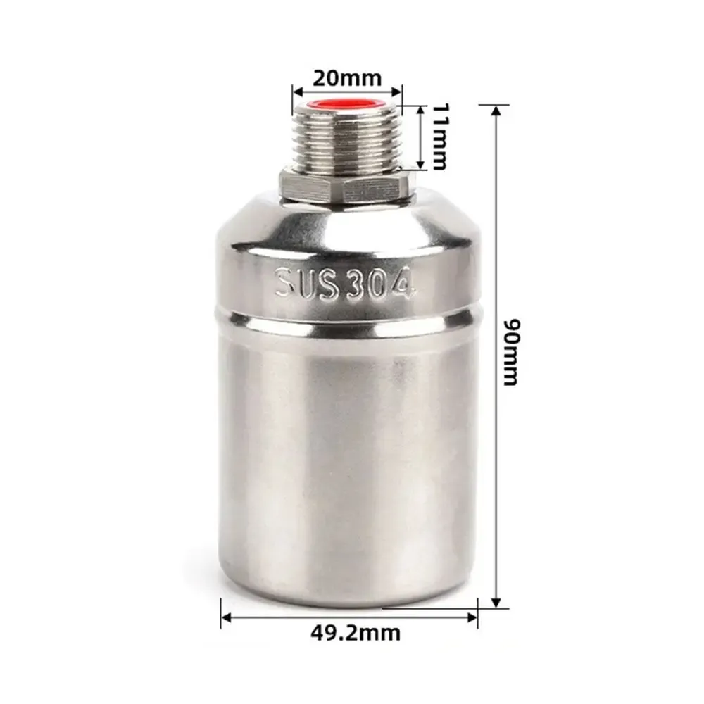 1Set 304 Stainless Steel Automatic Float Valve  Fully Automatic Floating Ball Valve Waterproof Corrosion Resistant