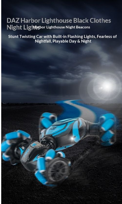 4WD Gesture Sensing RC Stunt Car, Remote Control Drift Racing Car with Spray & LED Lights, Hand Controlled High Speed Toy Vehicle, Birthday Gift for Boys Kids