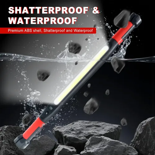 Magnetic Work Light Rechargeable Underhood Work Lamp With Hooks & Rotating Magnetic Base For Car Repairing Emergency