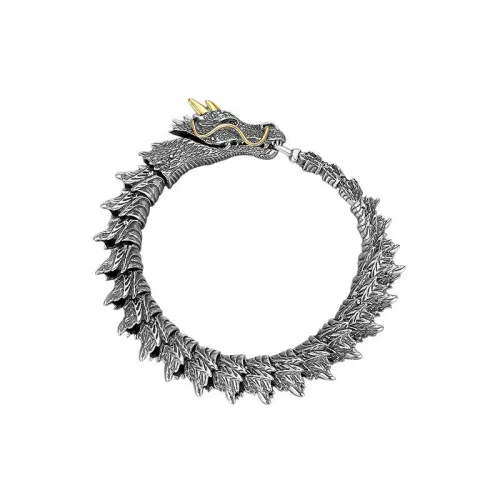 Traditional Tibetan Buddhism Dragon Bracelet Domineering Dragon Scales Bangle for Men Women Lucky Amulet Bracelet Jewelry Gift