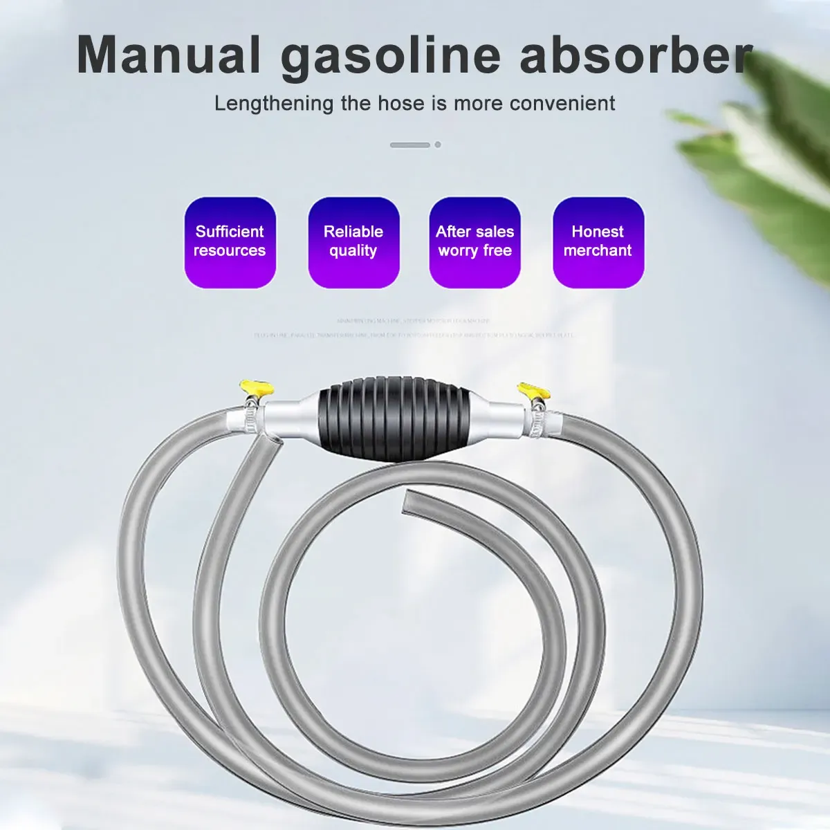 3PCS Car Fuel Manual Oil Extractor Fuel Pump Hand Water Transfer Pump for Auto Motorcycle Boat Hand Fuel Pump Car Accessories